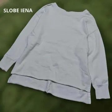 SLOBE IENA 슬로브 이에나 맨투맨 티셔츠 화이트 일본제