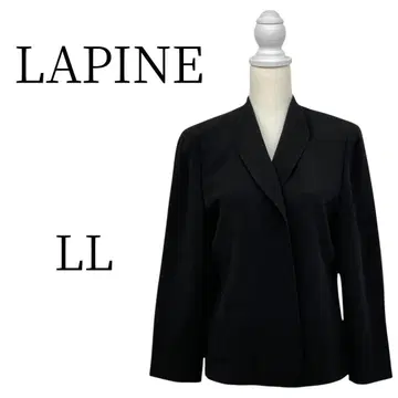 새상품급 LAPINE 라핀 블랙 노카라 자켓 XL(LL)