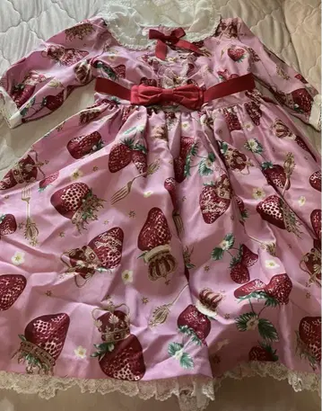 angelic pretty 크라운 베리 패턴 원피스 택 포함