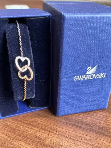 SWAROVSKI 스와로브스키 팔찌 하트 볼 2way
