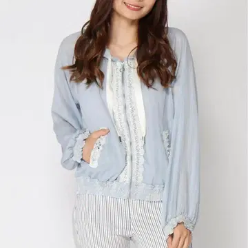 엑시즈팜 스카이블루 후드티