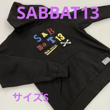 SABBAT13 맨투맨 후드티 블랙 S #2436