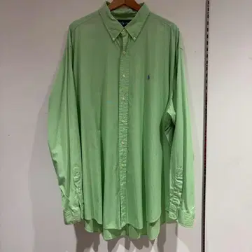랄프 로렌 긴팔 버튼 다운 셔츠 원 포인트 포니