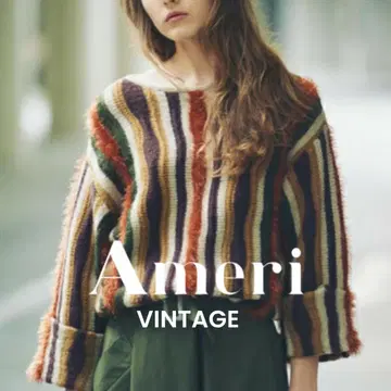 Ameri VINTAVE 아메리빈티지 멀티 컬러 스트라이프 니트
