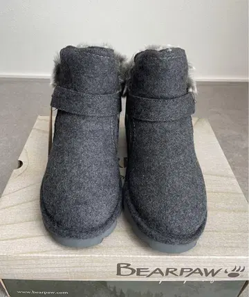 [ 23cm ] BEARPAW 베어파우 여성용 어그 부츠 그레이 울