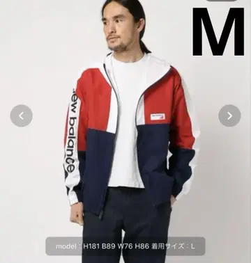 뉴발란스 애슬레틱 윈드브레이커 M 나일론 후드티
