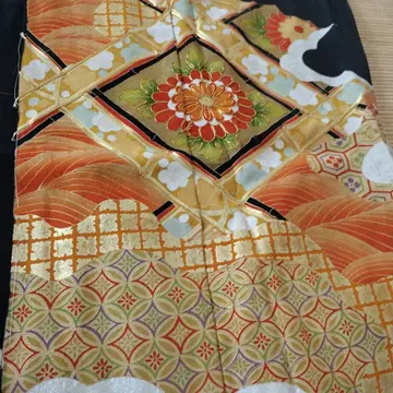 검정색 토메소데 겉감만