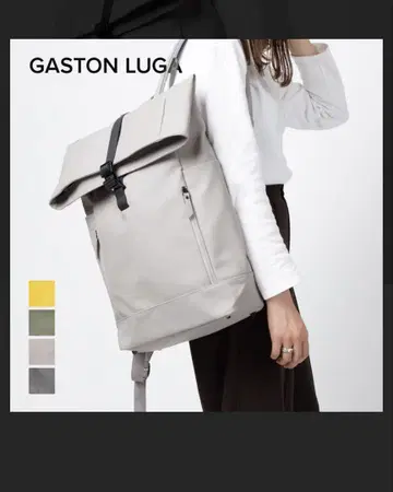 GASTON LUGA 그레이 롤탑 백팩