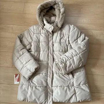 Samansa Mos2 blue 스타일업 패딩 코트 L 베이지