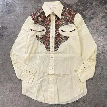 60s 70s USA제 Lanny Mahan 웨스턴 셔츠 ML