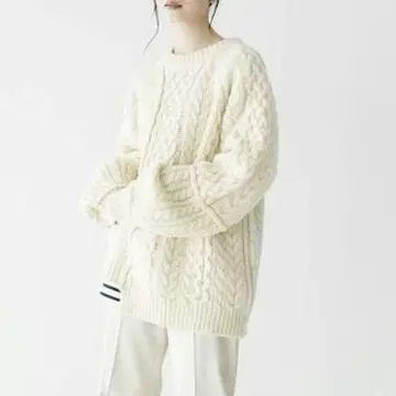 새상품급 Shinzone 신존 LINK CABLE KNIT