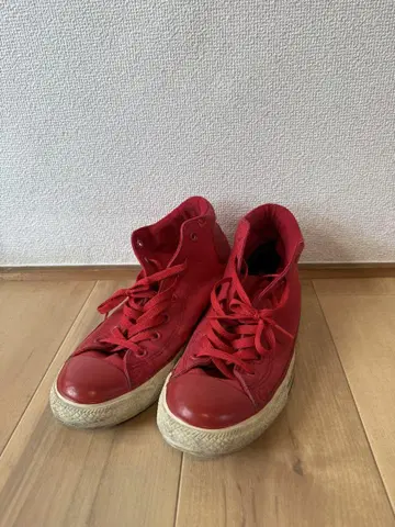 구제 의류 컨버스 하이컷 스니커즈 레드 28cm