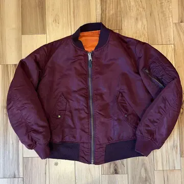 레어 컬러 90s USA ALPHA MA-1 보르도 M