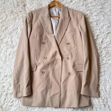 자라 더블 브레스트 자켓 베이지 슬림
