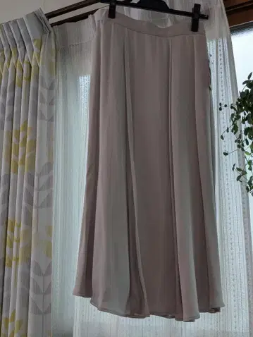 23구 쉬폰 플레어 스커트 그레이지