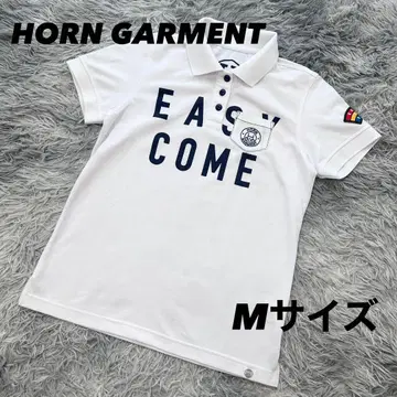 새상품급 혼가먼트 피케 셔츠 반팔 와펜 가슴 포켓 니코짱 M