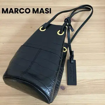 MARUCO MASI 블랙 복조리 백 미니백 천연 가죽 이탈리아제