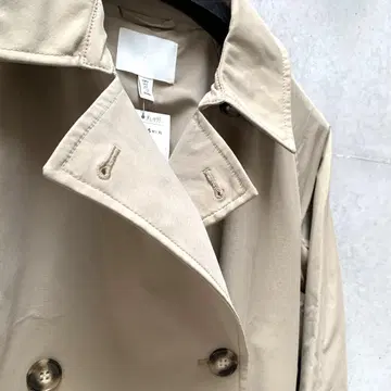 택 포함 새상품 트렌치코트 베이지 H&M