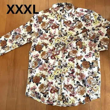 남성용 꽃무늬 셔츠 미사용 XXXL