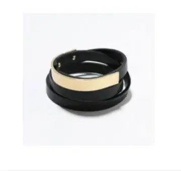 두 번째 클래스 URSUL COWLEATHER GOLD 뱅글