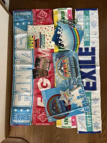 EXILE 타월 세트와 굿즈, E-girls 타월