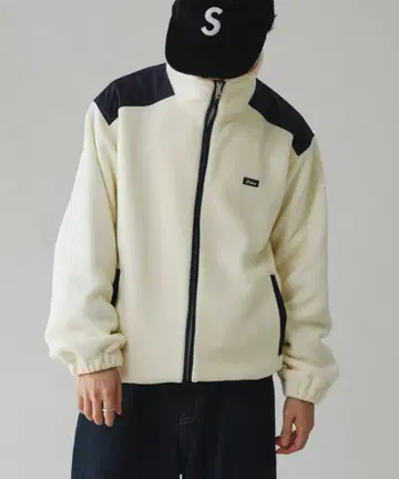 ADOON PLAIN 블루종 스탠드넥 스웨이드 느낌 플리스