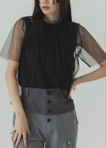 유나이티드 도쿄 튤 레이어드 상의