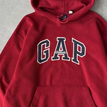 14324 GAP 자수 로고 플리스 풀오버 후드티