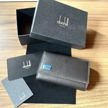 [ 미사용 새상품 ] dunhill 던힐 6연 키케이스 천연 가죽 블랙