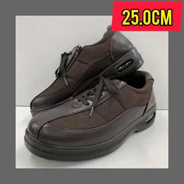 25.0cm 새상품 남성용 비즈니스 슈즈 넓은 신발 에어 슈즈 브라운