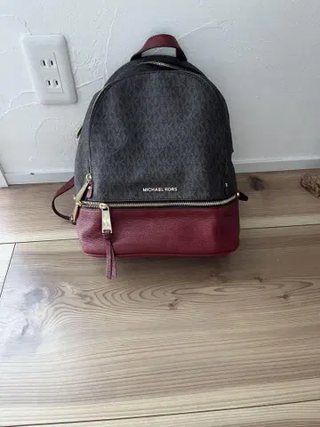 MICHAEL KORS 백팩 브라운/레드