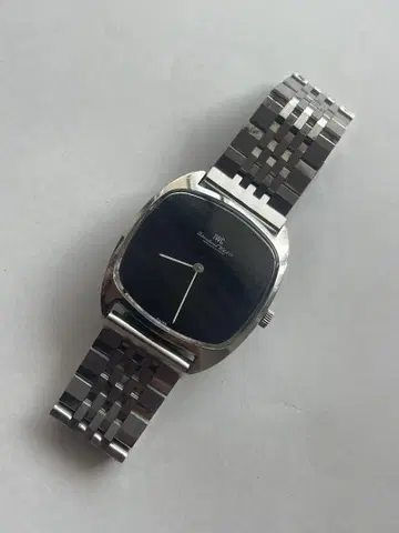 iwc 블랙 다이얼 2581 수동 와인딩 남성용 작동 레어