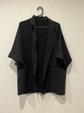 CIAOPAN 블랙 린넨 자켓 프리 사이즈 블랙