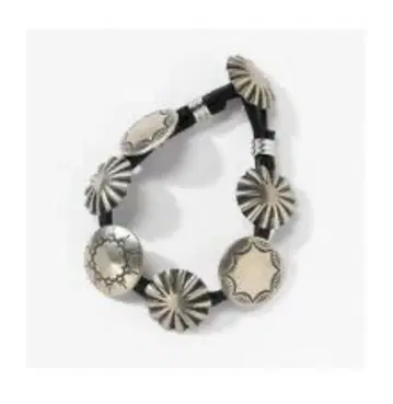 콘초 팔찌 실버 블랙