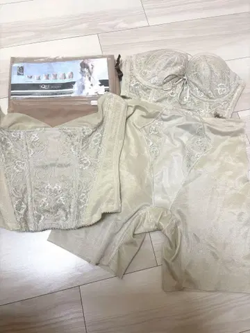 D70 브라이덜 블루 브라이덜 이너 뷔스티에 거들 세트