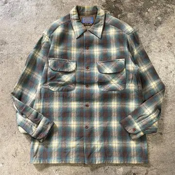 70s USA제 PENDLETON 펜들턴 헤비 플란넬 셔츠 M
