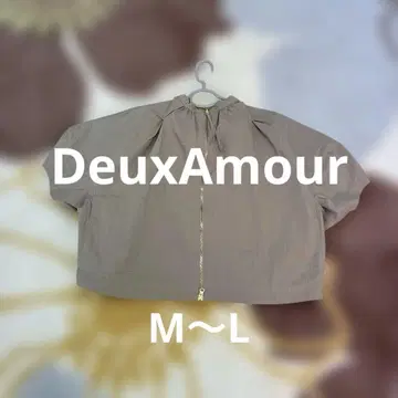 DeuxAmour 앞뒤 2WAY 돌먼 슬리브 더블 지퍼 나일론 블라우스