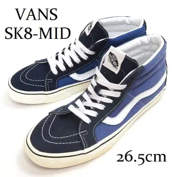 미사용품 VANS SK8-MID 스케이트 미드 스니커즈 26.5cm