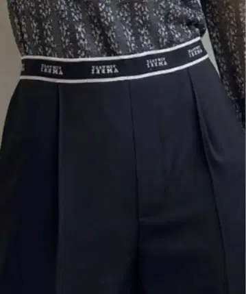 ameri vintage LOGO TAPE STRAIGHT PANTS