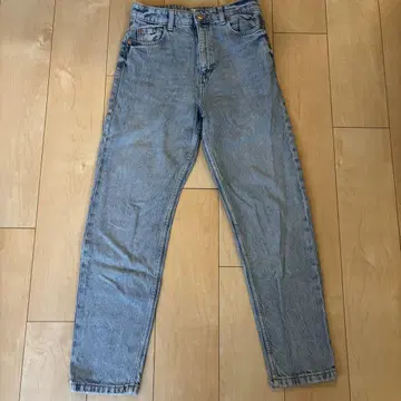 ZARA 하이웨스트 마미진 라이트 블루 EUR36