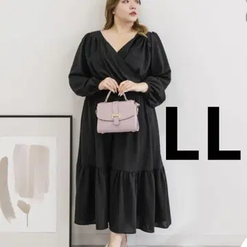 CLETTE 카슈쿨 개더 원피스 LL 블랙