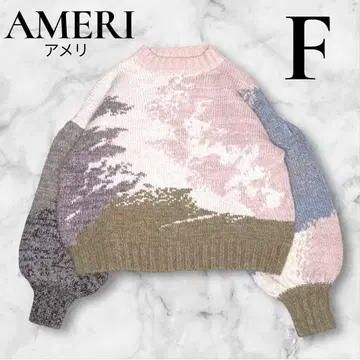 AMERI ANDREA ABSTRACT PAINT KNIT