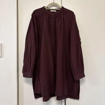 blue willow 블루위로 면린넨 블라우스 튜닉
