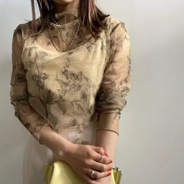 Ameri VINTAGE BENNETT SHEER TOP 시어 탑