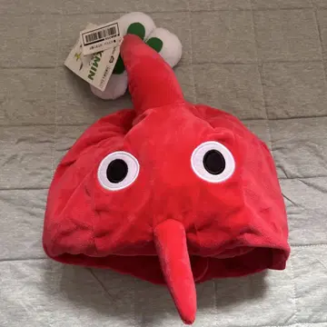 피크민 코스프레 모자 빨간색