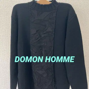 도몬 DOMON HOMME 블랙 니트 스웨터