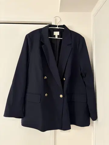 H&M 네이비 테일러드 자켓 XL