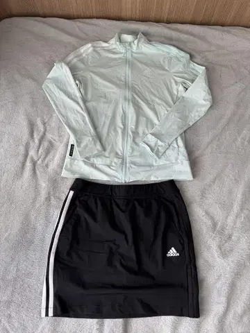 [ 새상품급 ] adidas 골프웨어 셋업 민트 그린 x 블랙
