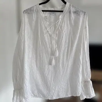 Spick & Span 화이트 긴팔 블라우스