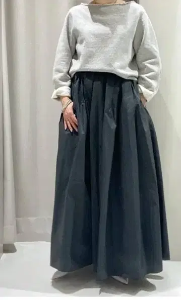 BRILL 타프타 롱 스커트 택 포함 미사용 새상품 일본제